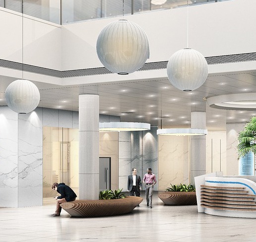 Modern lobby interior design