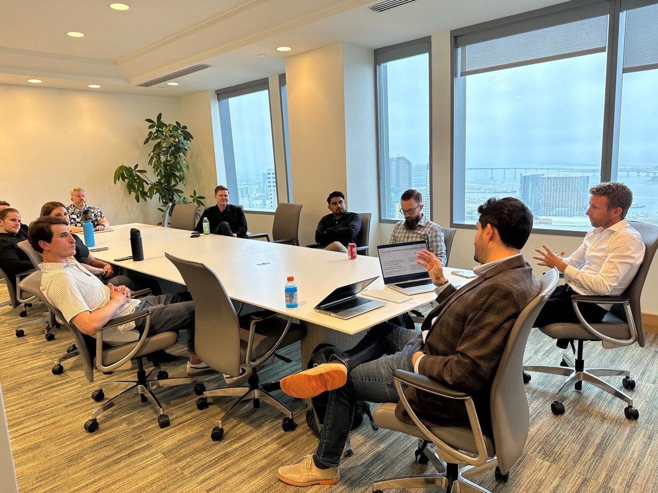 Business team meeting in progress